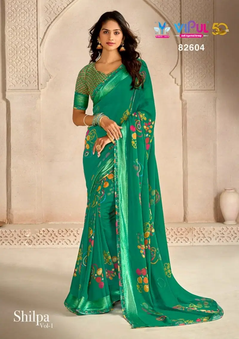 Shilpa Vol 1 By Vipul Georgette Daily Wear Sarees Wholesale Price In Surat